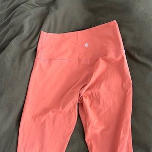 Coral wunder under lulu leggings
